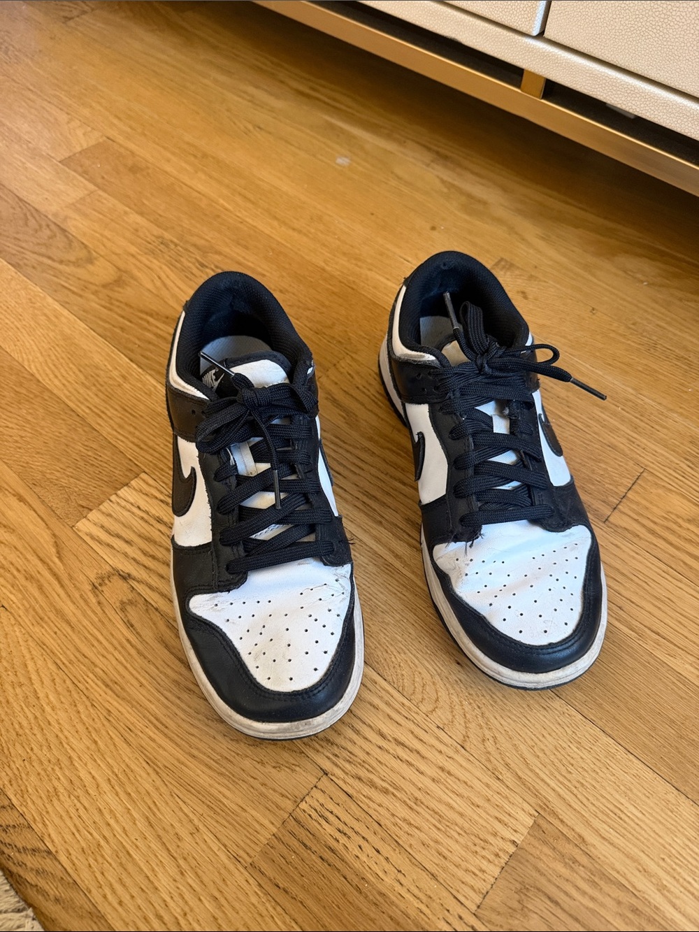 Nike Black and White Low-Top Sneakers